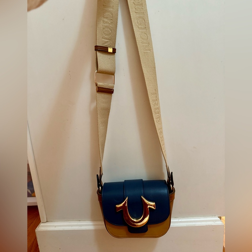 True Religion Color Block Mini Flap Crossbody